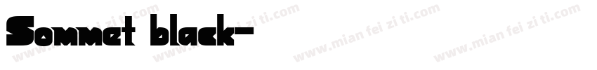 Sommet black字体转换